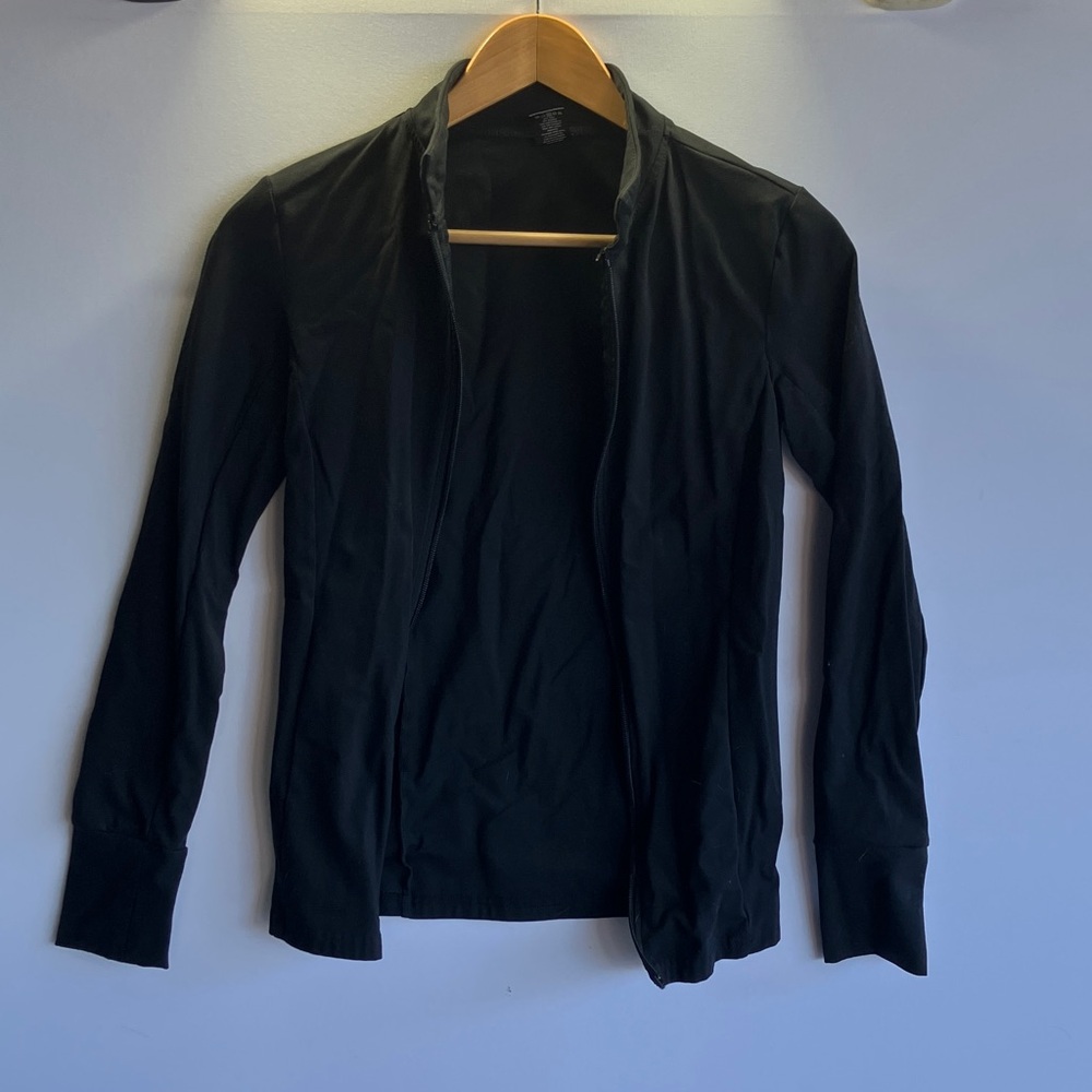 Balance Athletica Midnight Black Zipper Top